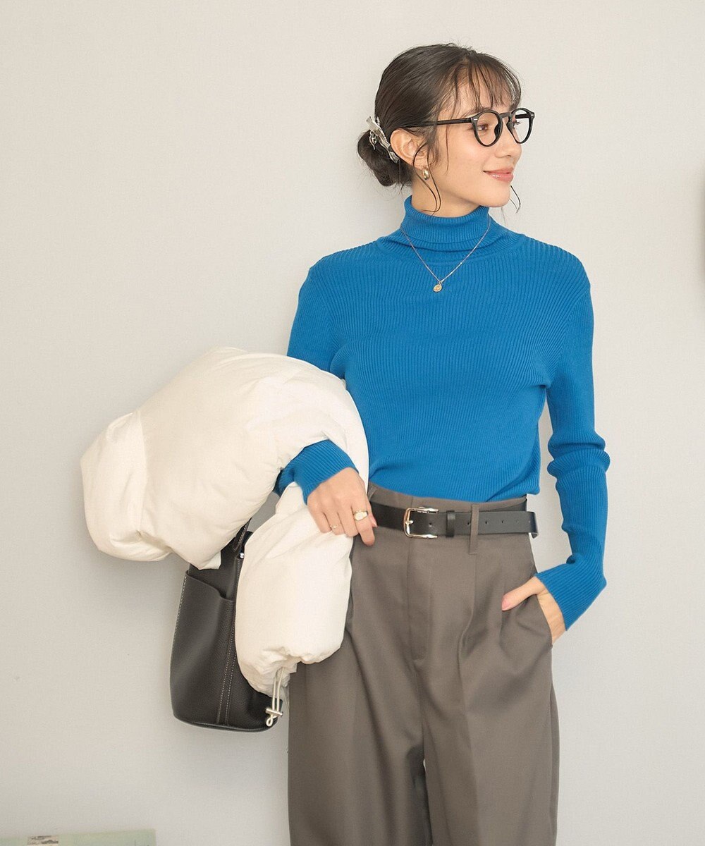 WEGO 【手洗い可】タートルネックニット 