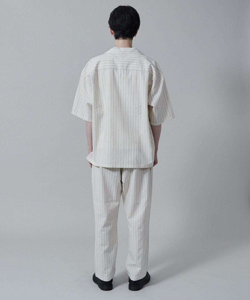 WEGO 【ユニセックス着用アイテム/手洗い可/SETUP可】リネンレーヨンオープンカラーシャツ（S） 