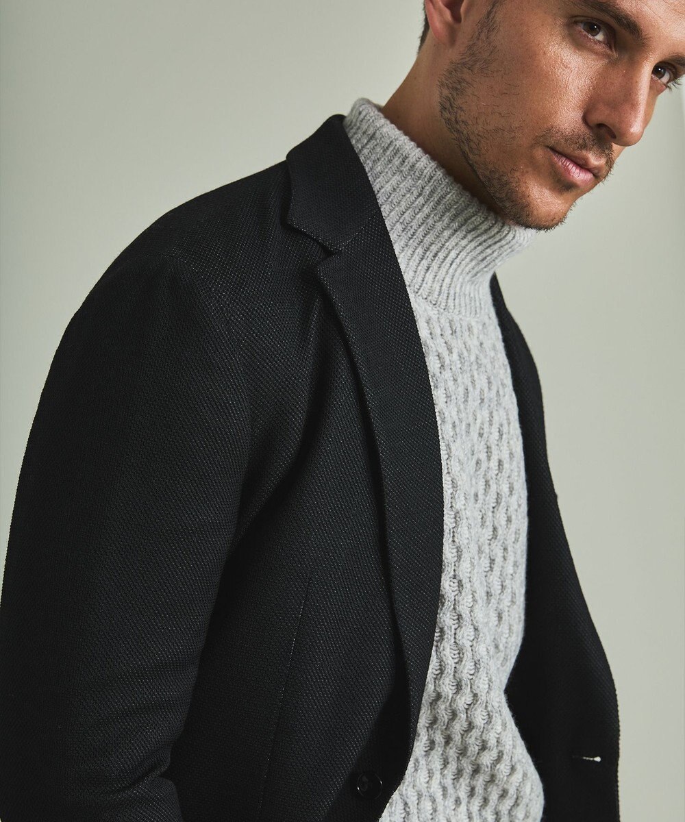 GOTAIRIKU 【カーディガンジャケット】ブリスターバーズアイ ニットジャケット 