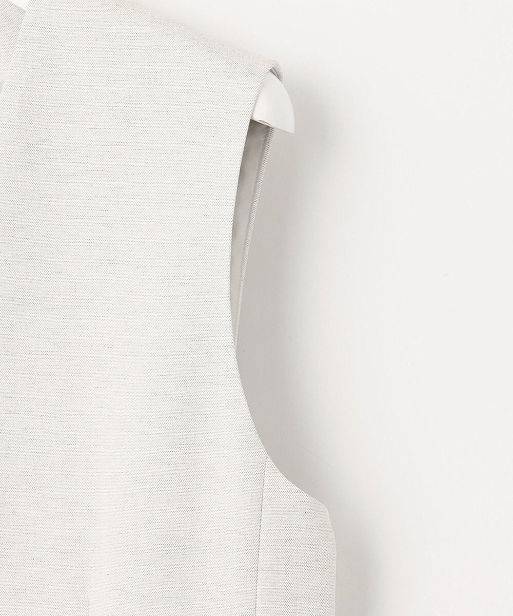 23区 S 【セットアップ対応/洗える】コットンリネン オックスストレッチ ジレ 