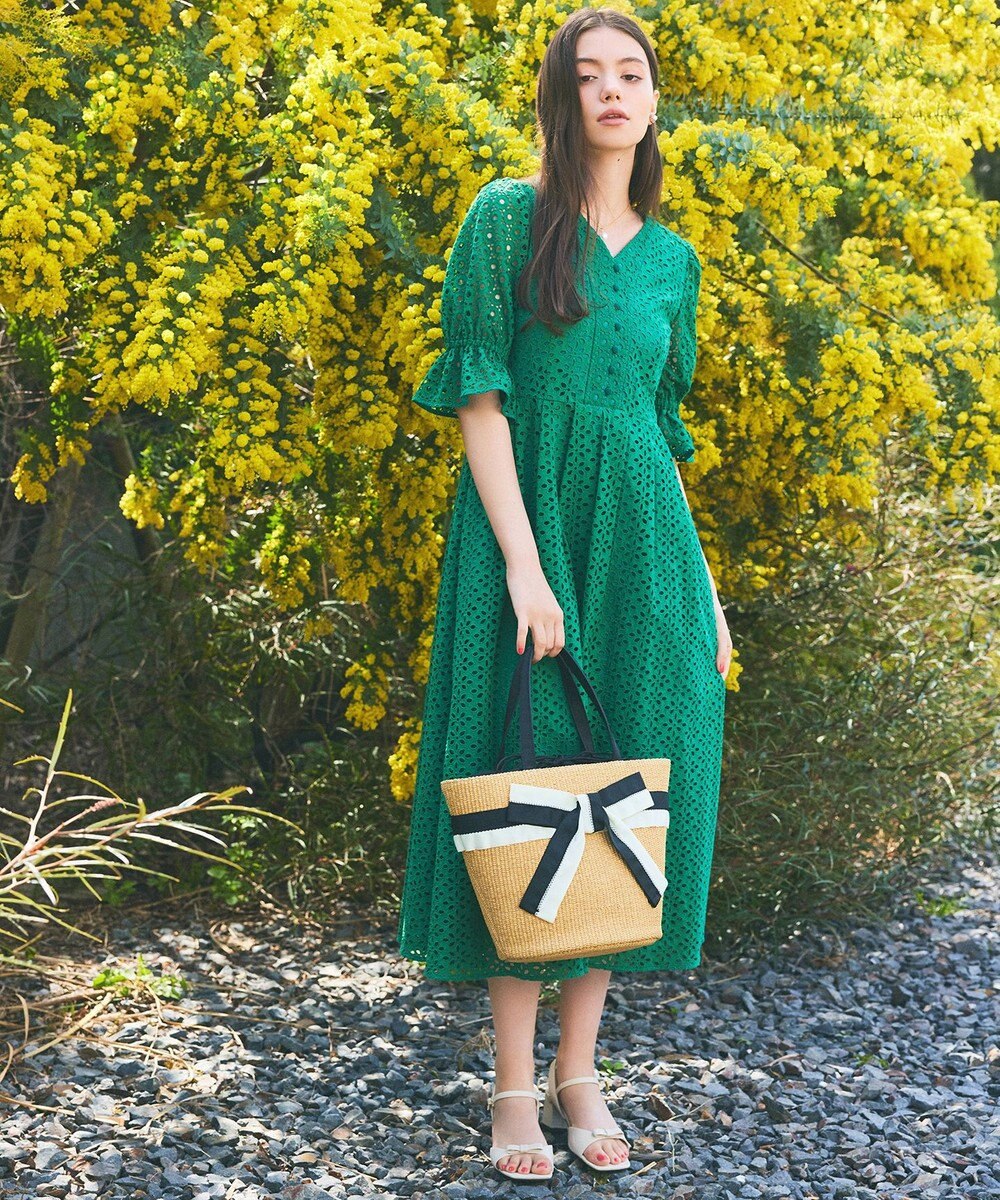 TOCCA BICOLOR RIBBON BASKET かごバッグ 