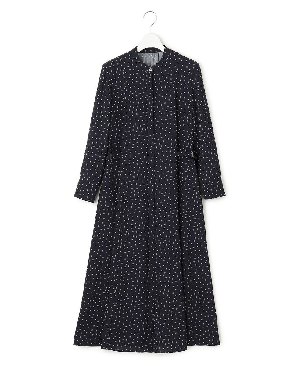 23区 【洗える】バックサテンアムンゼン タイプリント ワンピース 