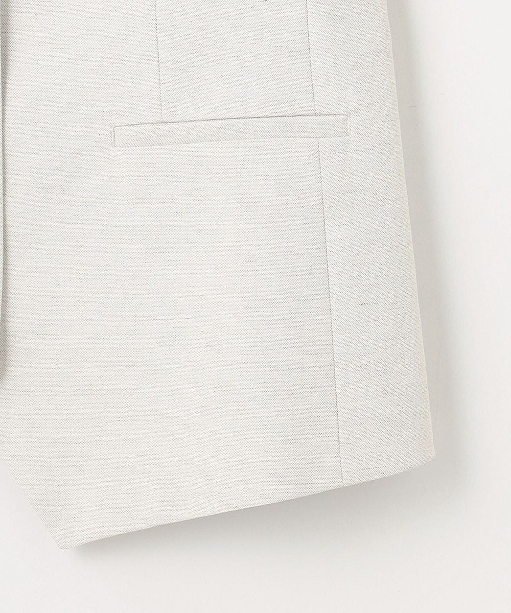 23区 S 【セットアップ対応/洗える】コットンリネン オックスストレッチ ジレ 