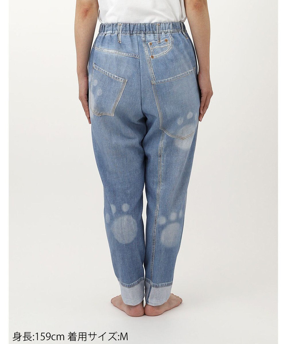 tsumori chisato SLEEP ツモリチサト ボトムス ロングパンツ ルームウェア 綿100%(本体) ミニ裏毛素材 デニム風プリント サルエルパンツ tsumori chisato SLEEP UOX558 /ワコール 