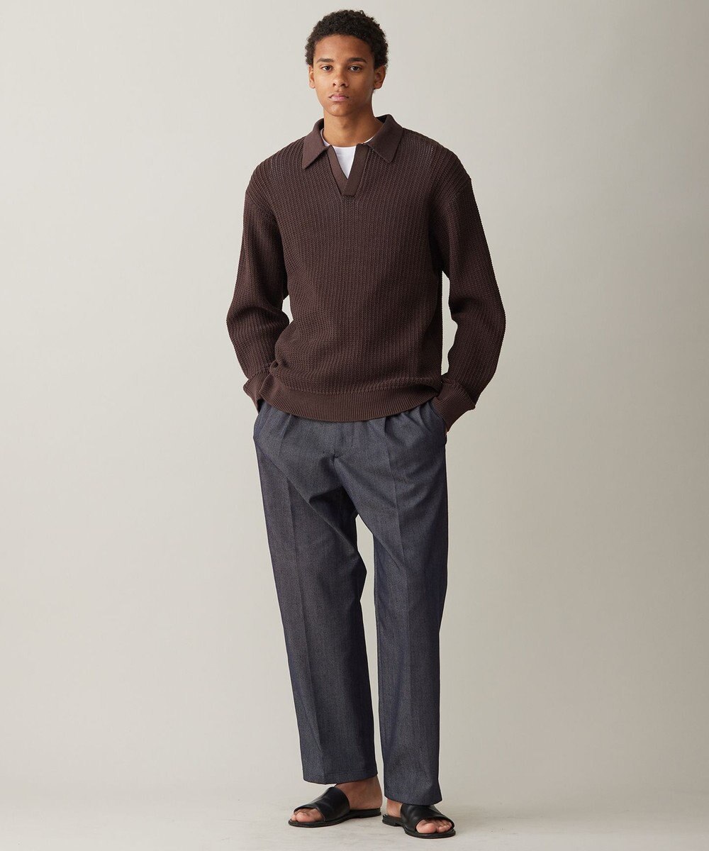 UNFILO MENS メッシュ ニットポロ [24年春夏商品] 