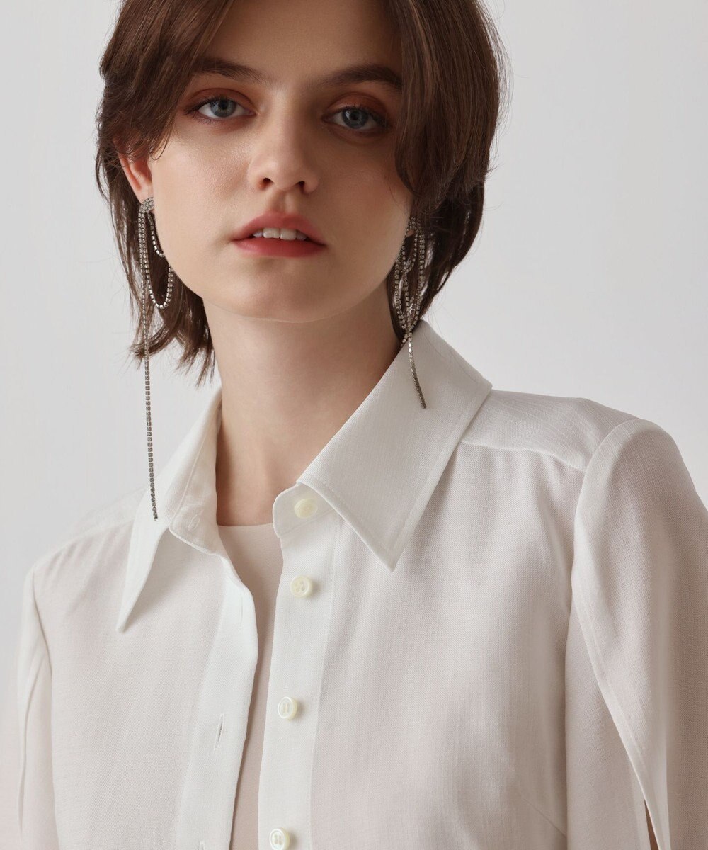 GRACE CONTINENTAL フレアスリーブシャツ 