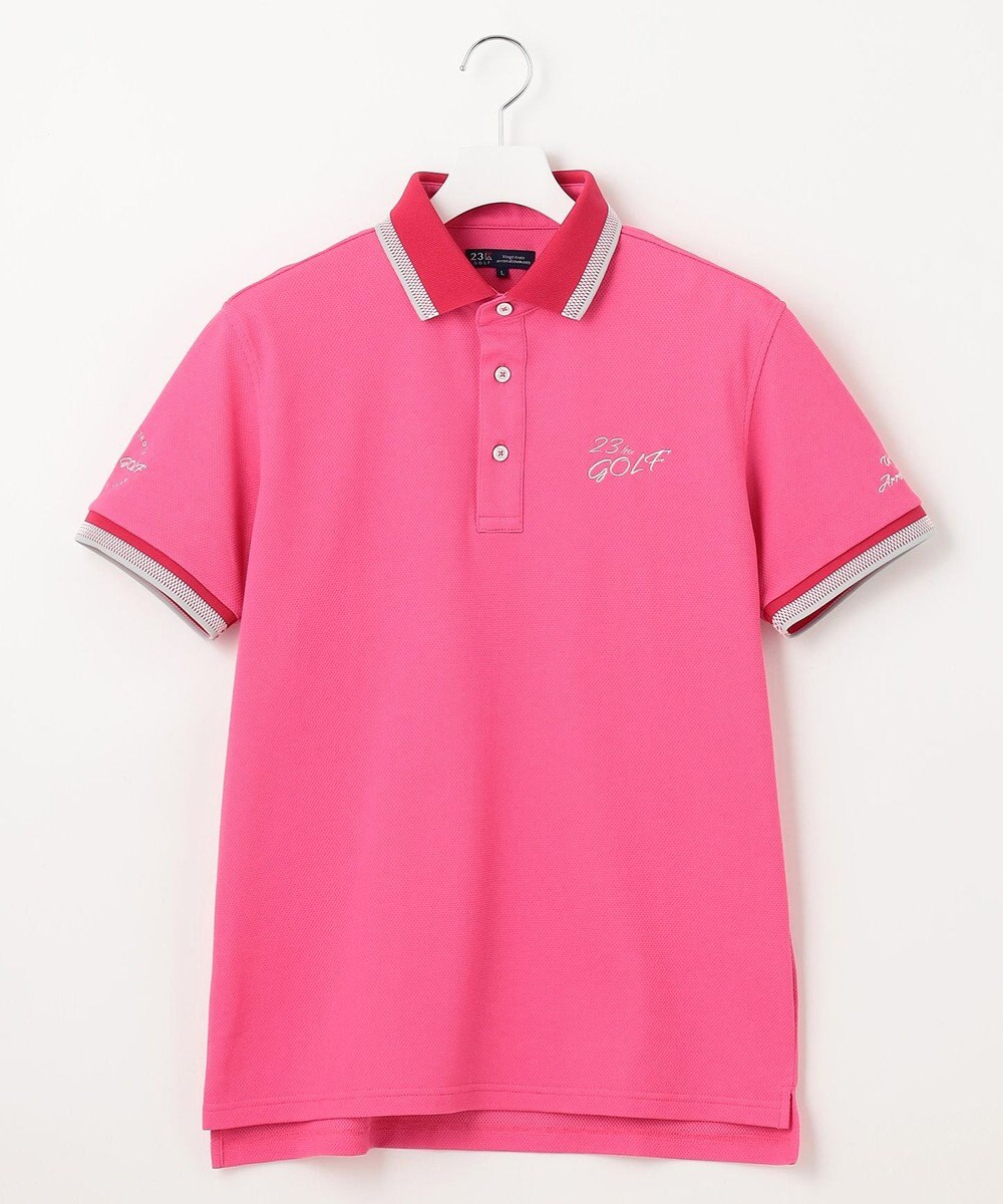 23区GOLF 【MEN】【UVケア/吸水速乾】ハニカムカノコ 半袖ポロシャツ 