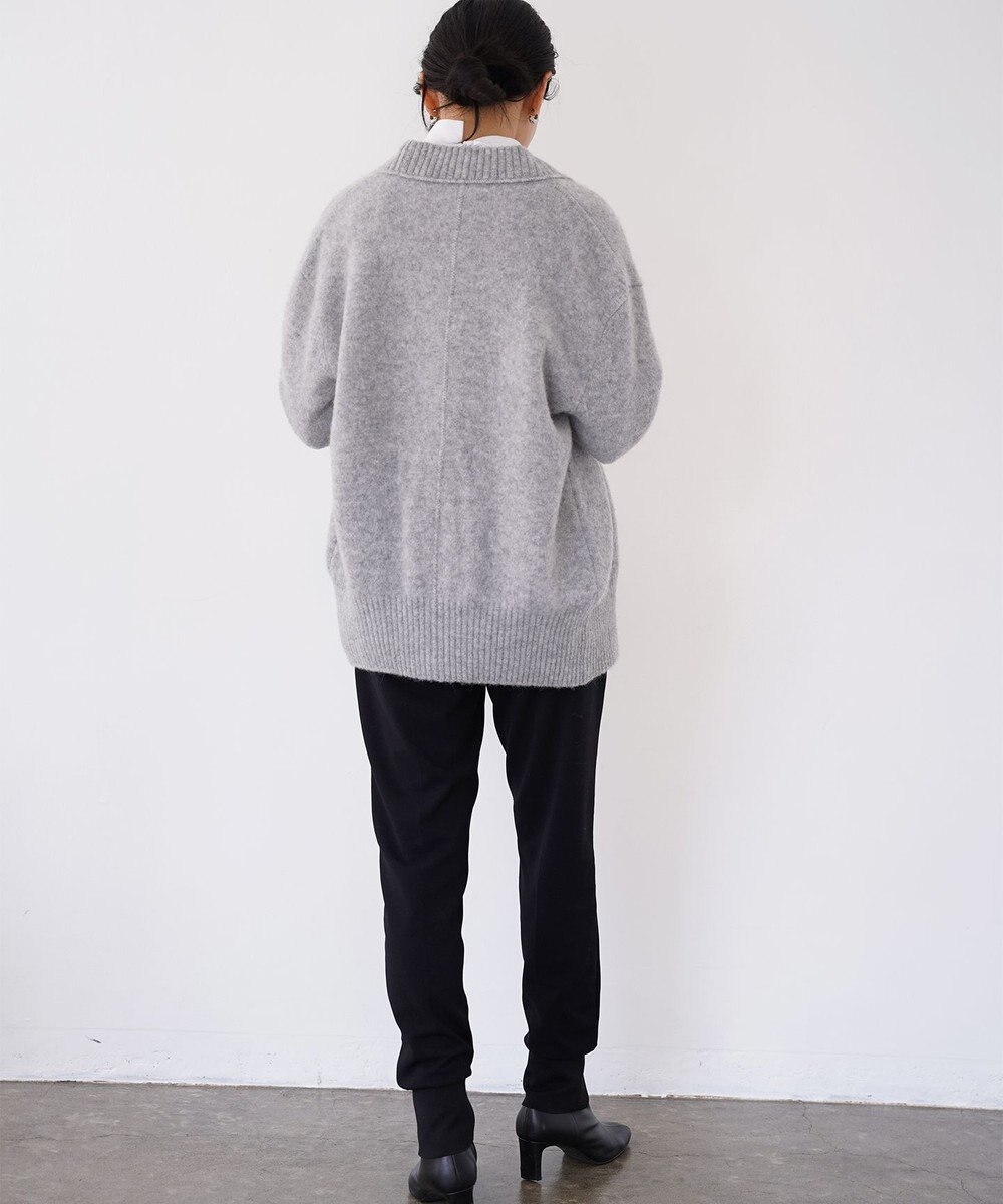 TOQUE 〈大草直子さんアドバイザー〉ベビーアルパカ×ウール縮絨ニットカーディガン 