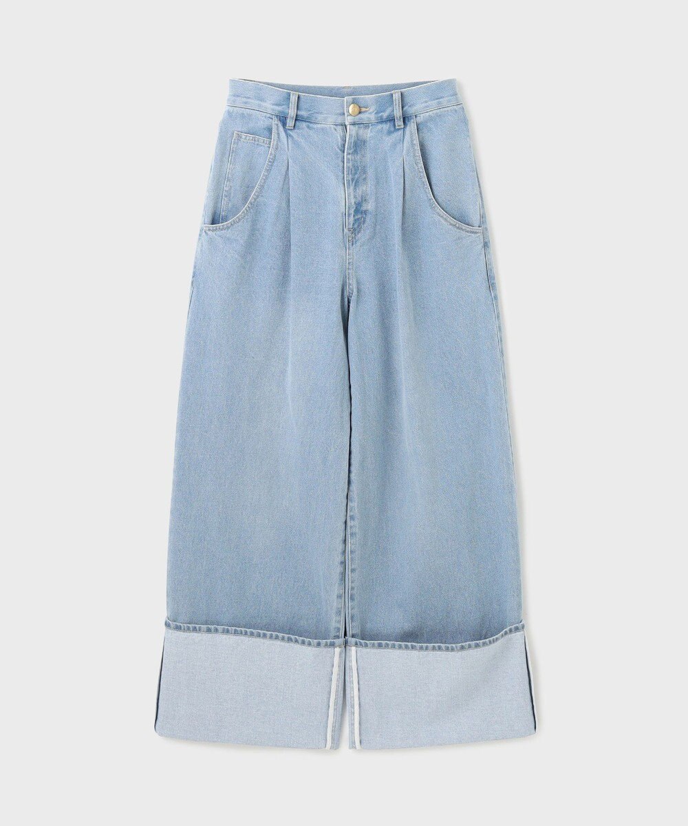 GRACE CONTINENTAL ロールアップワイドパンツ 