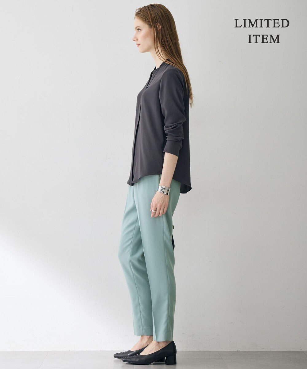 ICB L 【6/12-6/28期間限定・受注生産・WEB限定】BackSatinAmunzen キーネックブラウス 