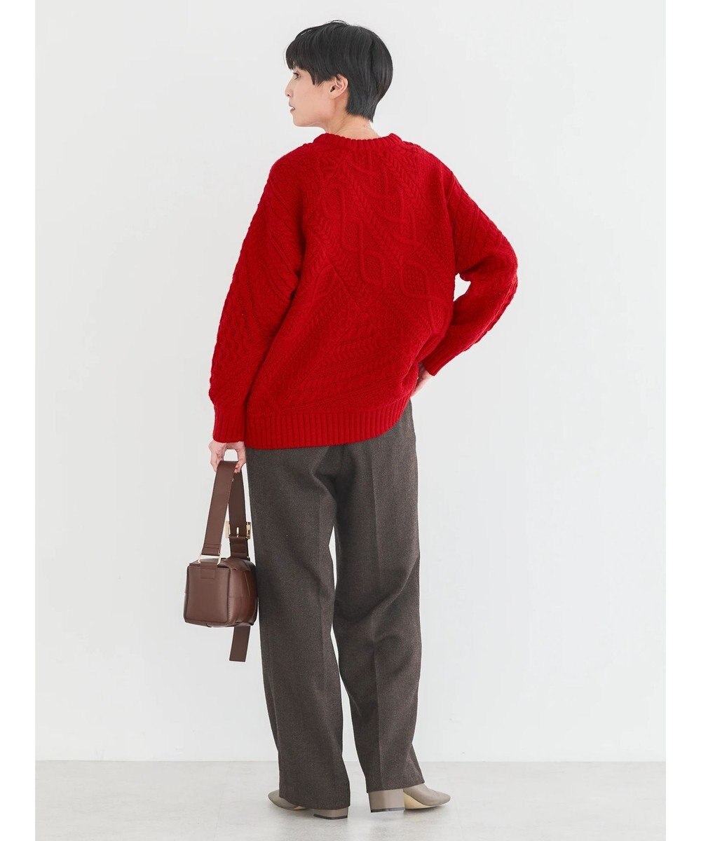 AMERICAN HOLIC パッチワークケーブルニットチュニック 