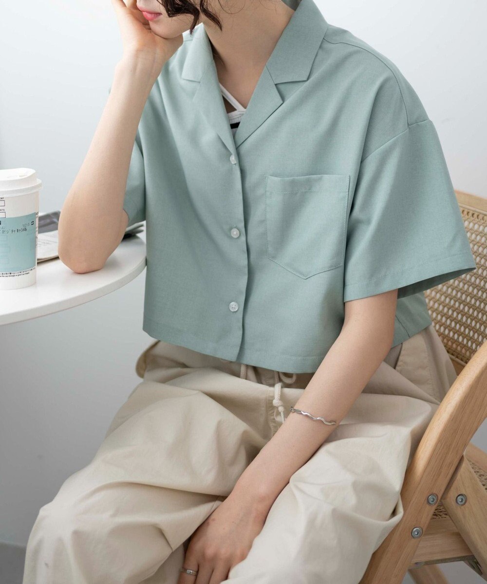 WEGO オープンカラーショートシャツ 