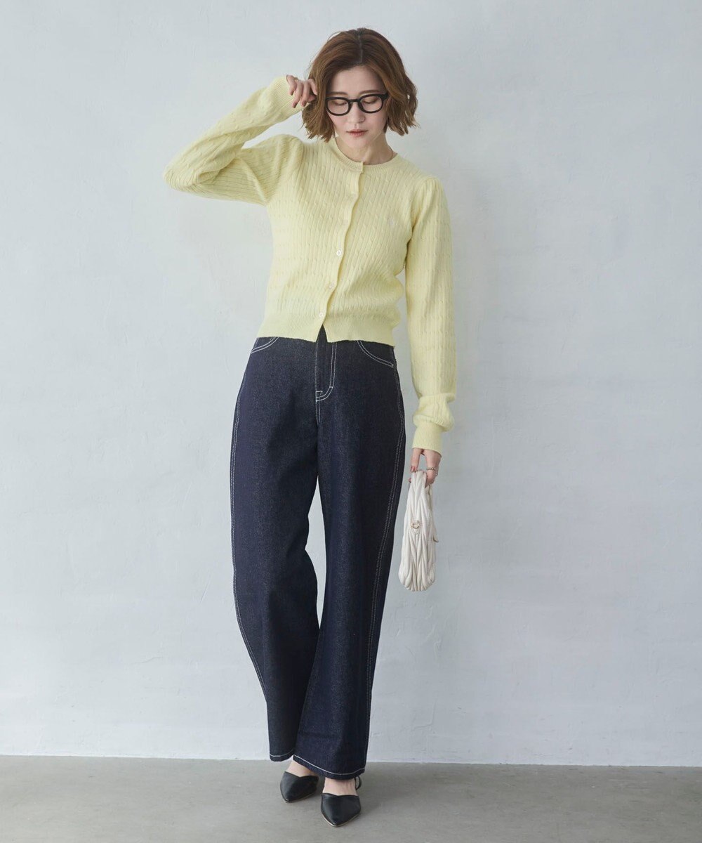 WEGO 【26年春新作】別注USPOLOケーブルニットカーデ 