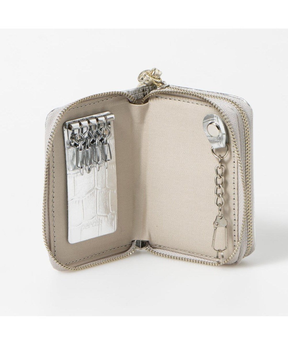 UNBILLION ペルケ perche / メタロッククロコ・ジャバラカードキーケース 