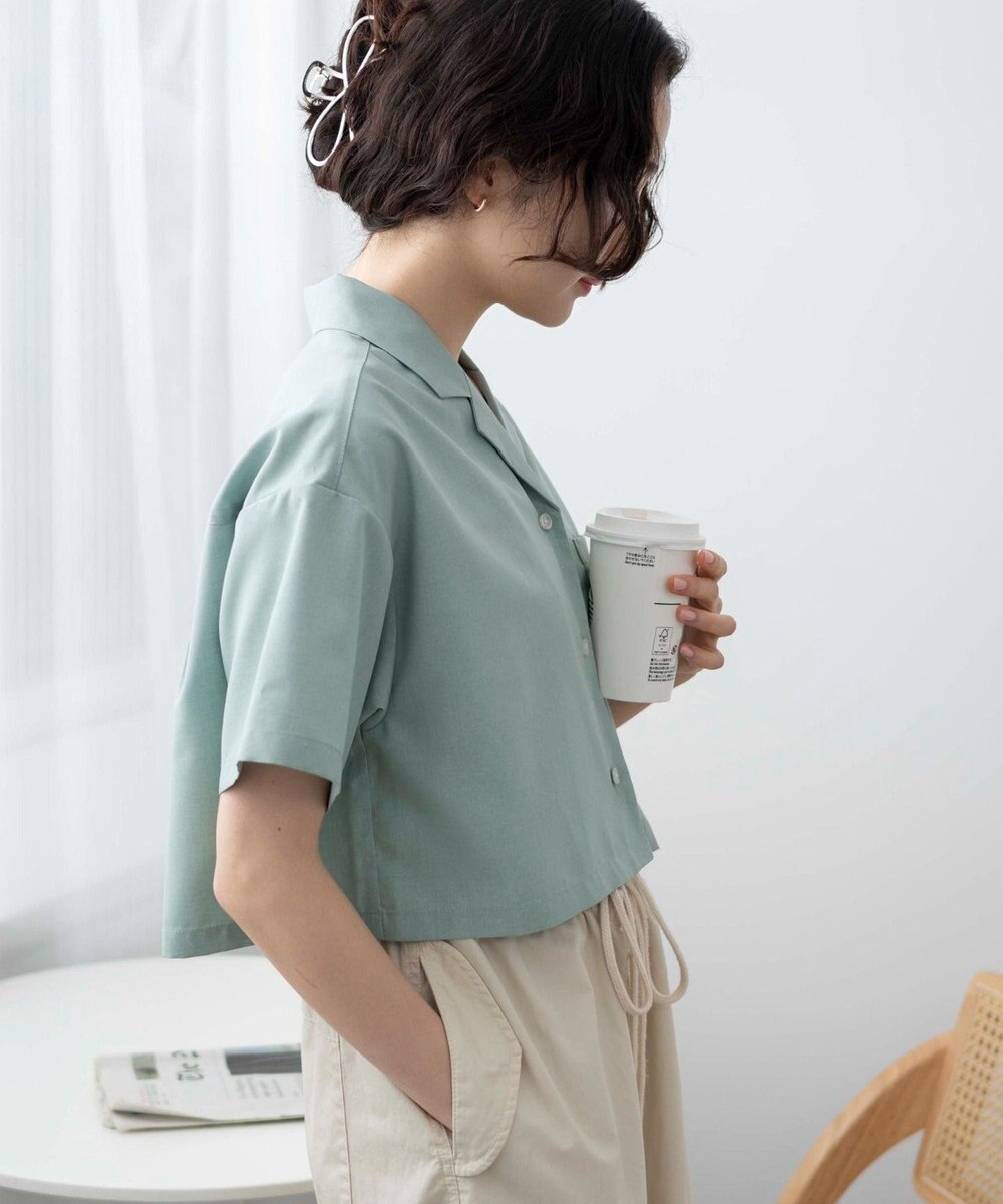 WEGO オープンカラーショートシャツ 