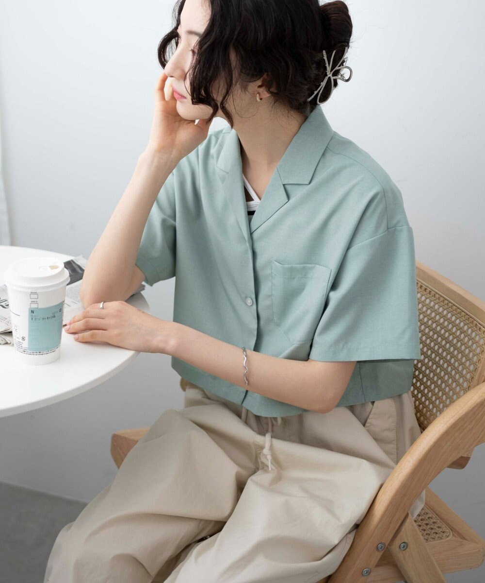 WEGO オープンカラーショートシャツ 