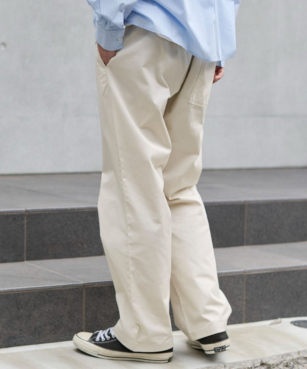 WEGO 【ユニセックス着用ITEM/XSSMLサイズ展開/ウエストゴム】ユルフィットコットンイージーパンツ 