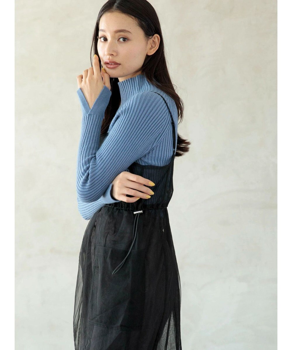 Green Parks ・Ｐｅｔｉｔ　Ｆｌｅｕｒ　ボトルネックリブニット 