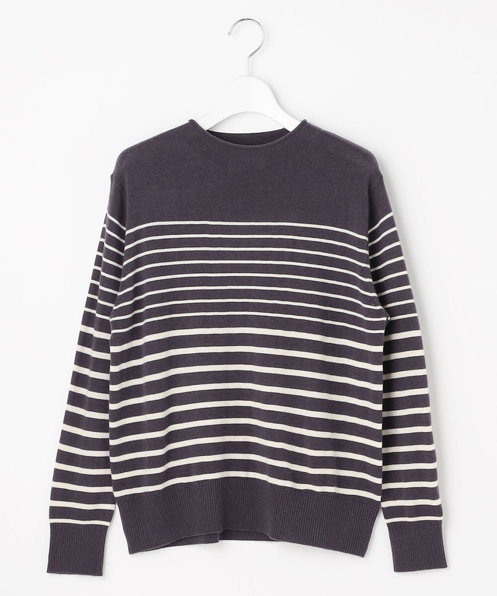 J.PRESS LADIES L SOFT TOUCH WOOL ボーダー ニット 