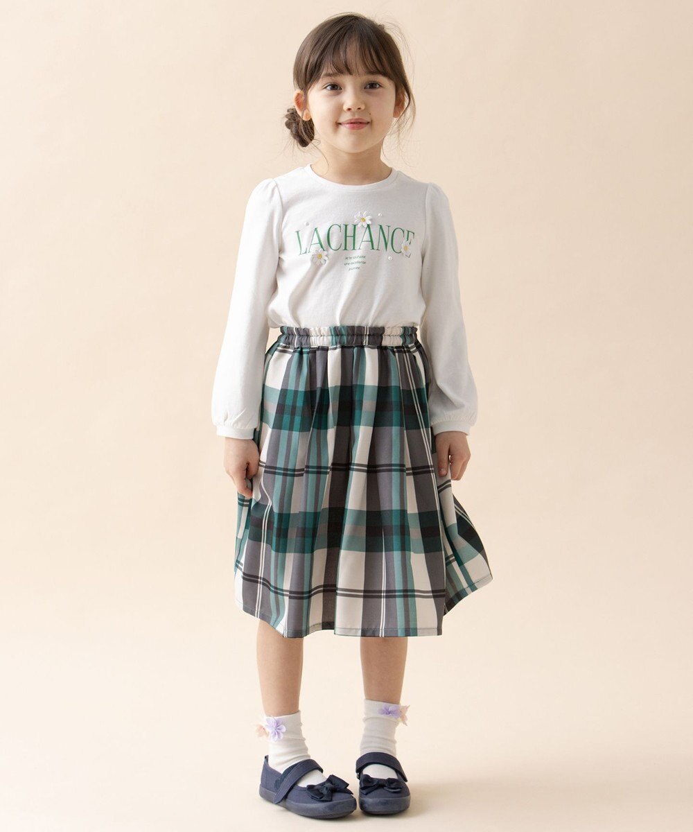 ANY KIDS カラー チェック スカート 