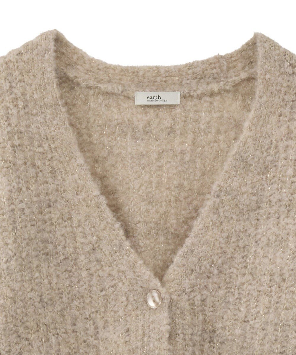 earth music&ecology 【ベルト付き】ＭＩＸカラーブークレカーディガン 