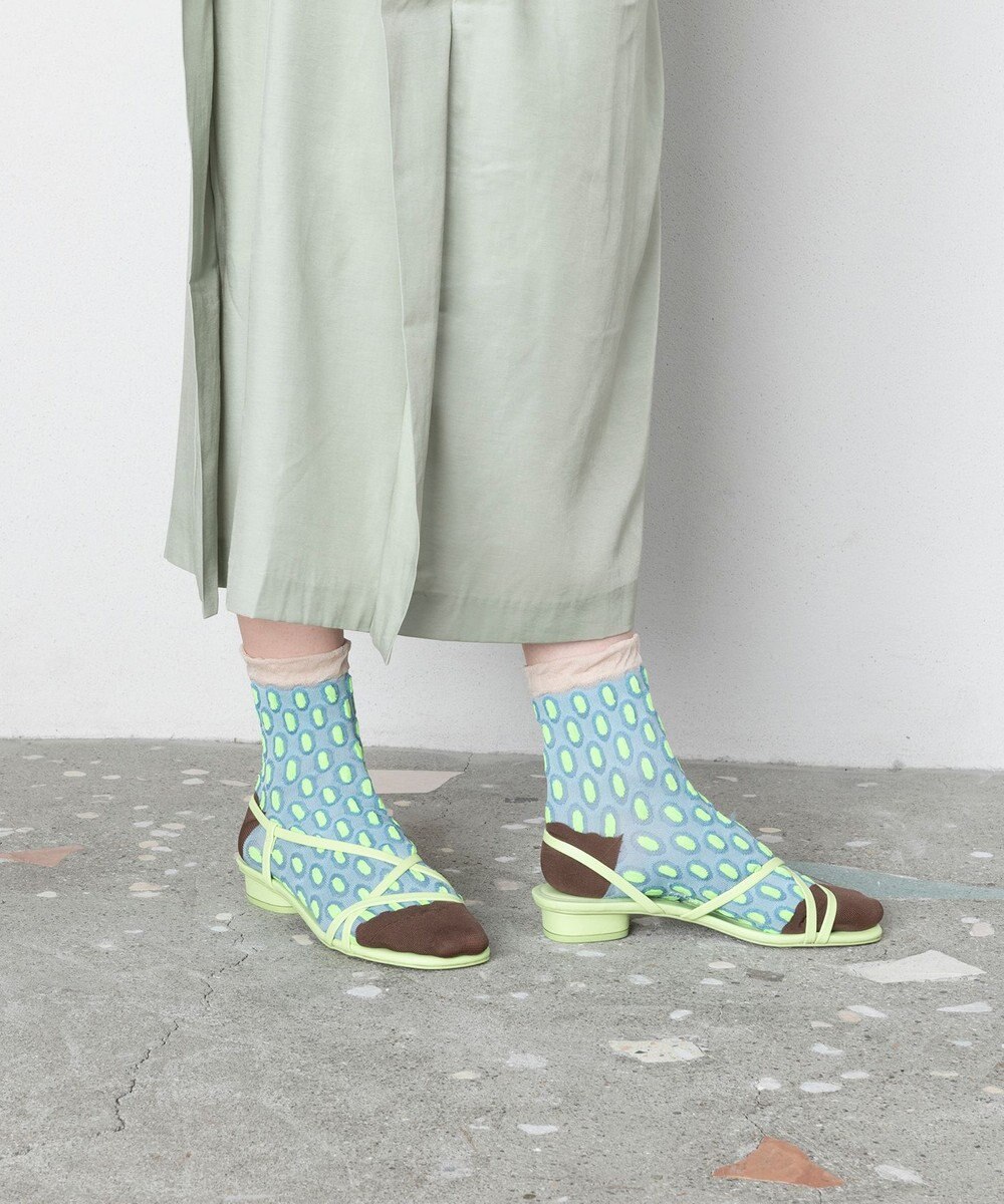 TRICOTE バンピーメッシュドットソックス 