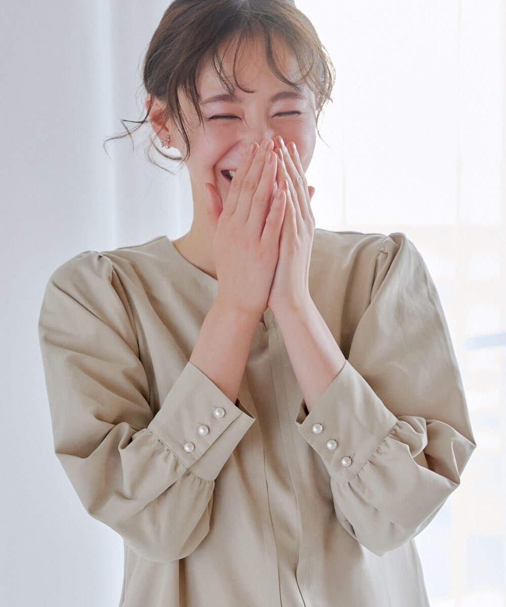 Tiaclasse 【洗える】ピーチスキンAラインワンピース 