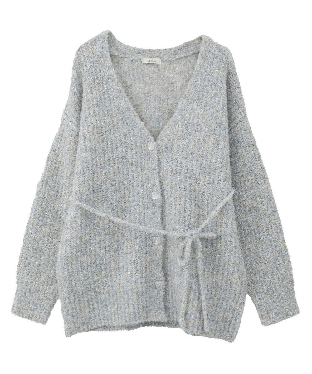 earth music&ecology 【ベルト付き】ＭＩＸカラーブークレカーディガン 
