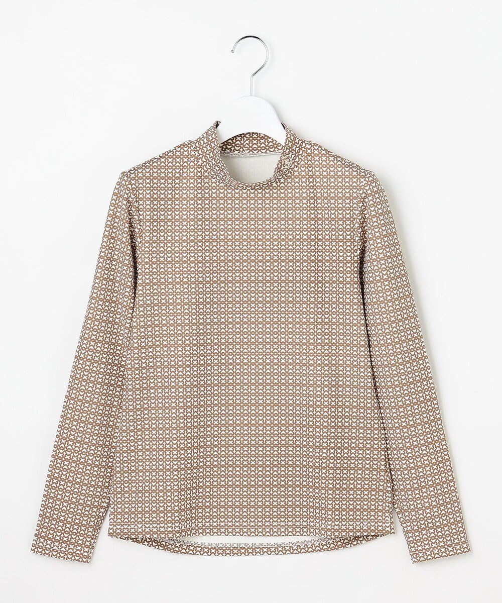 23区GOLF 【WOMEN】モノグラムプリントモックネック 