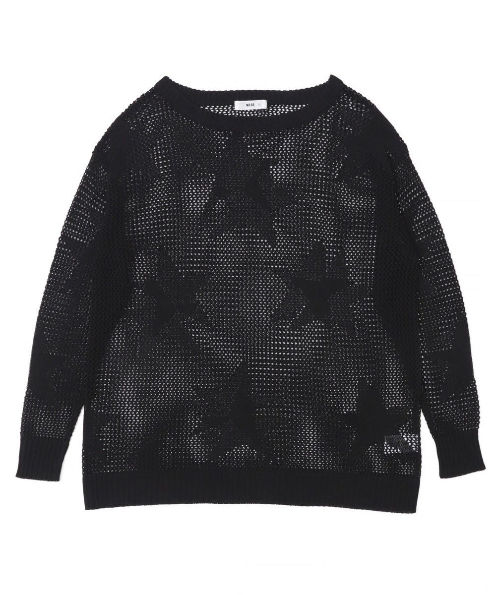 WEGO スターメッシュBIGニット 