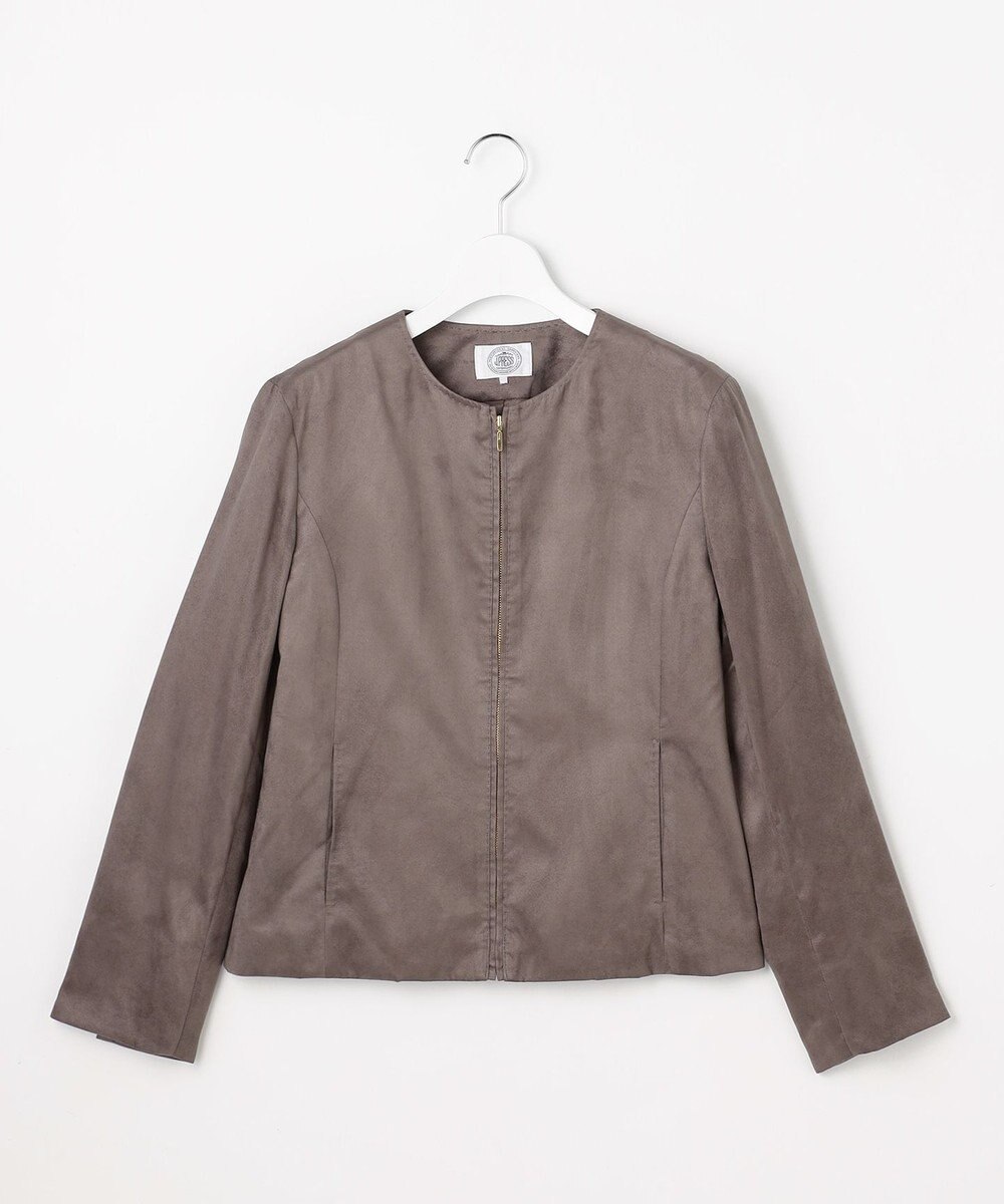 J.PRESS LADIES ライトマイクロスエード ブルゾン 