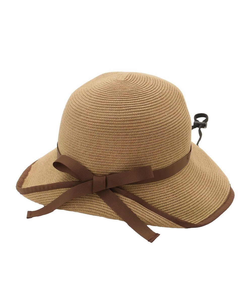 MOONBAT 【遮光98%以上/UPF50＋/UVカット】洗えるペーパーブレードリボンハット 手洗いOK/サイズ調整可能/抗菌防臭加工 