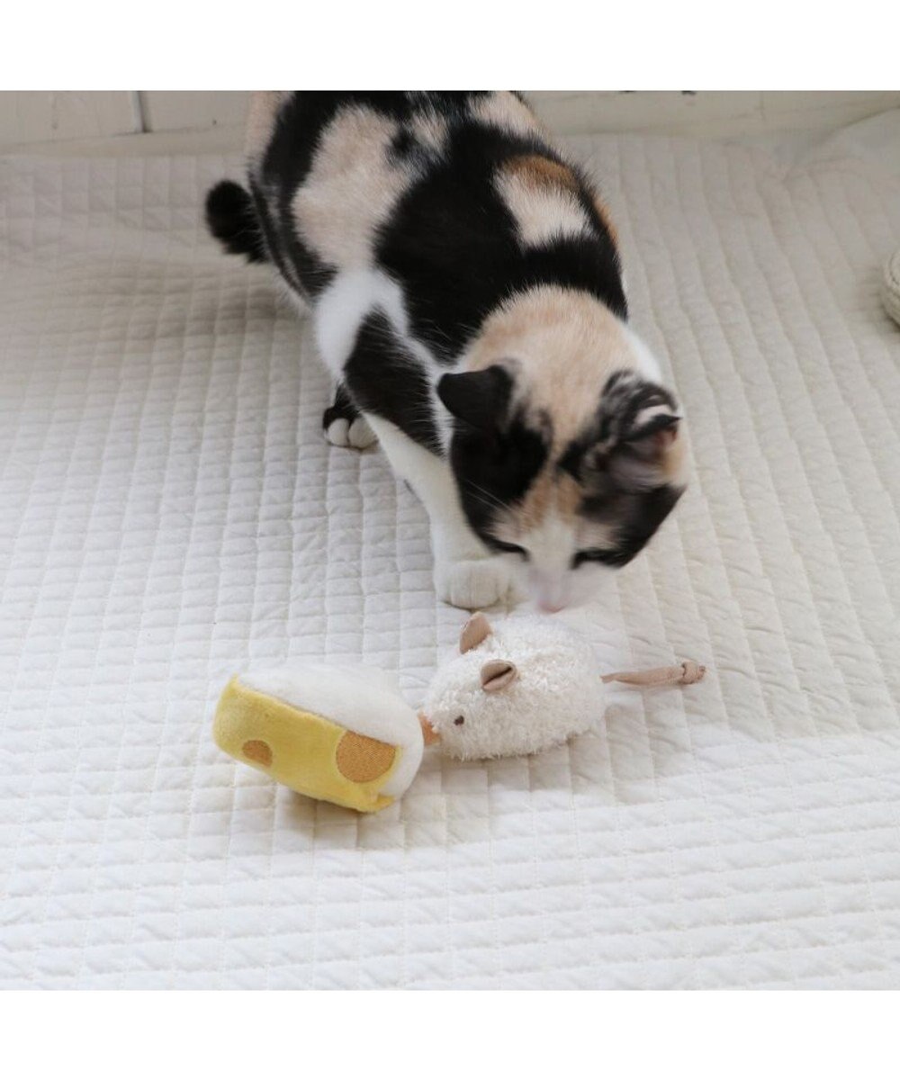 PET PARADISE ペットパラダイス ぶるぶる トイ《白 ねずみ》 