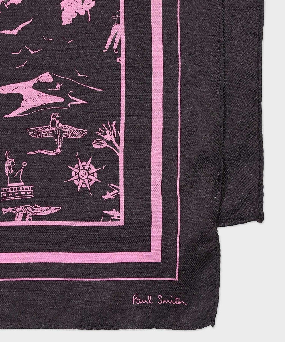 Paul Smith Travel Stories シルクスカーフ 