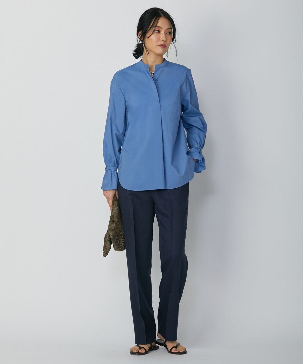 ICB 【洗える】エコナイロンストレッチ プルオーバーブラウス 