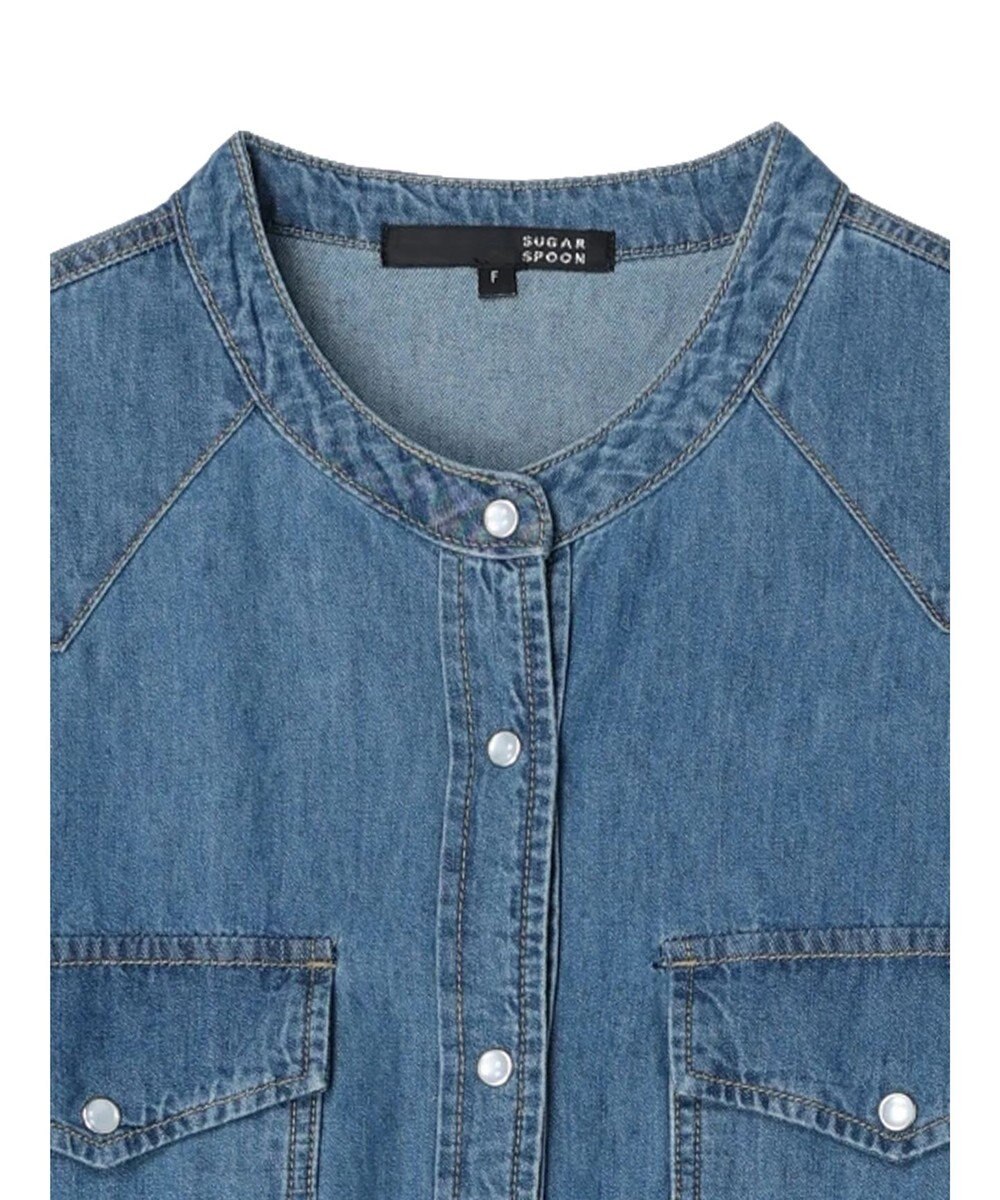 Green Parks ・ＳＵＧＡＲ　ＳＰＯＯＮ　デニムウエスタンワンピース 