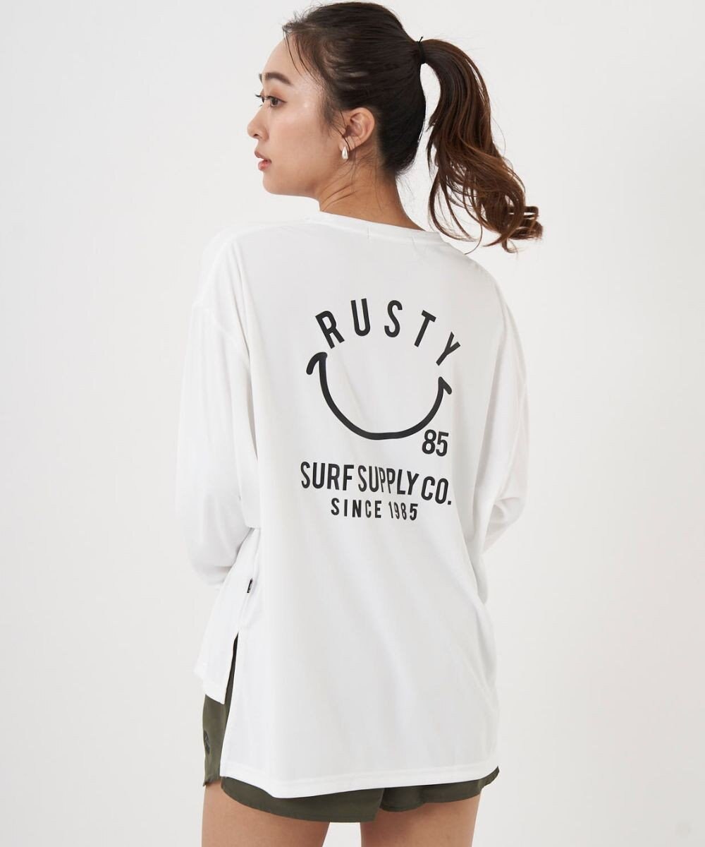 OP／FILA 【RUSTY】ニコちゃんロンT＋ショートパンツ付きビキニ 4点セット水着 