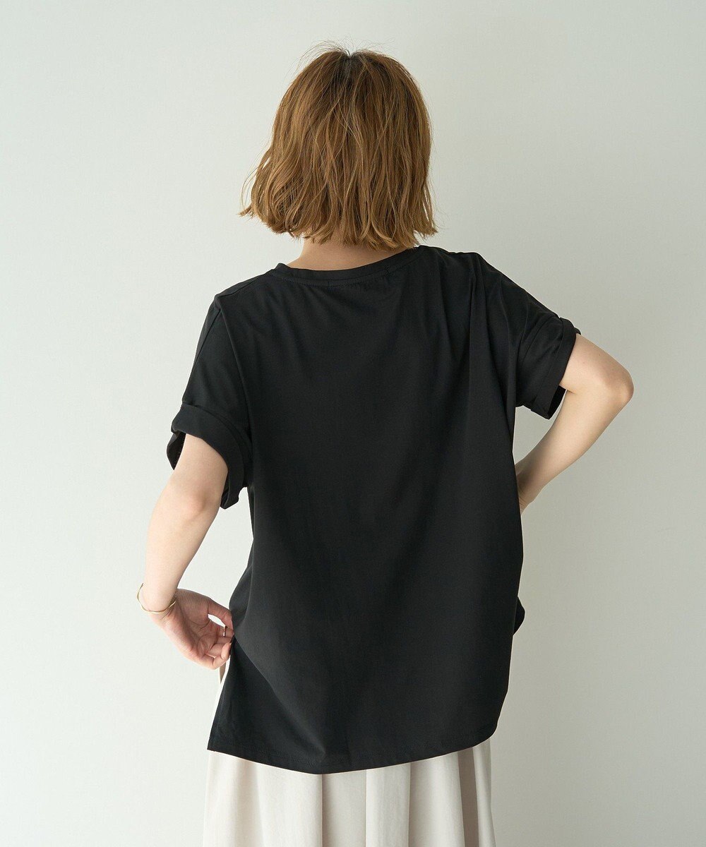 YECCA VECCA 裾ドロストデザインロゴTee 