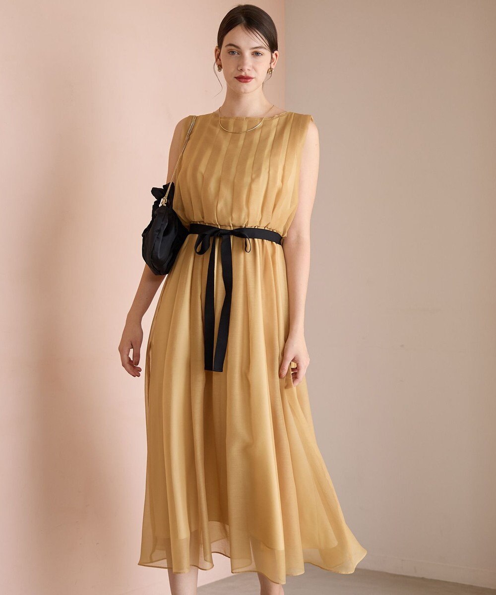 23区 【APPLAUDIR】グロッシーオーガンザ ドレス 