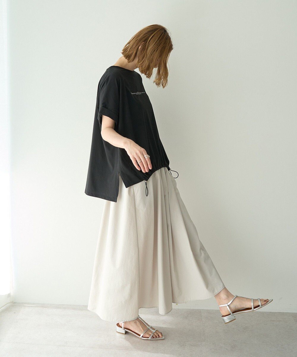 YECCA VECCA 裾ドロストデザインロゴTee 