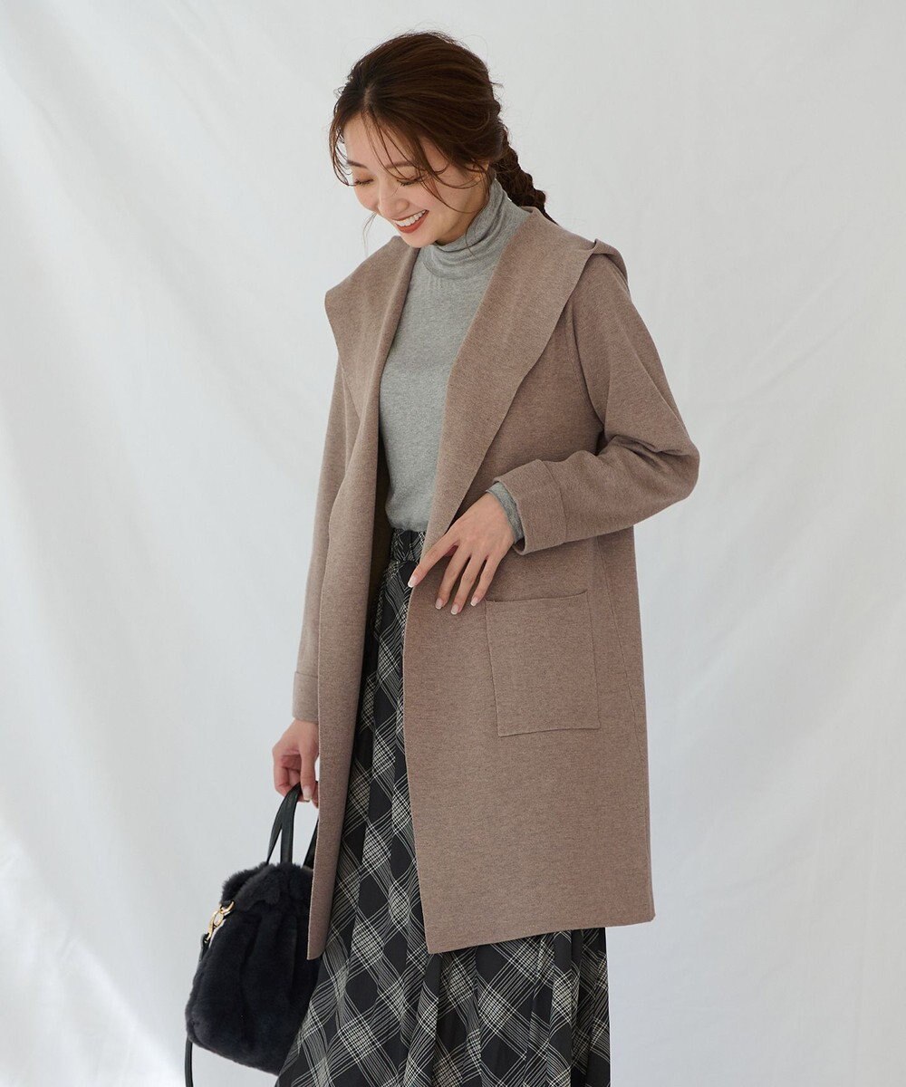 ANY 【洗濯機可】フーディーコーディガン 