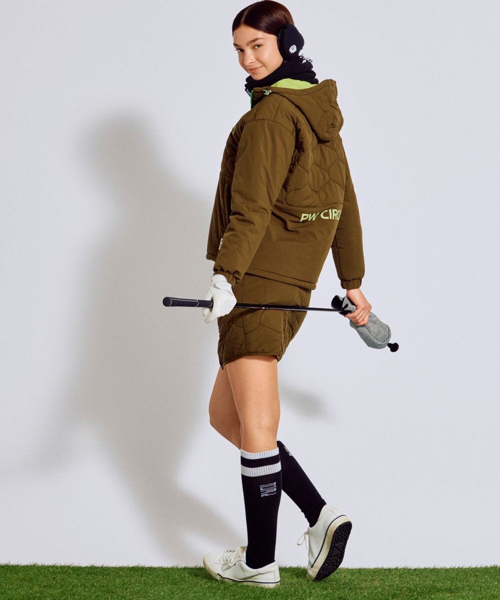 PW CIRCULUS 【撥水加工 / ストレッチ】【WOMEN】キルティング中綿ブルゾン ゴルフウェア レディース 