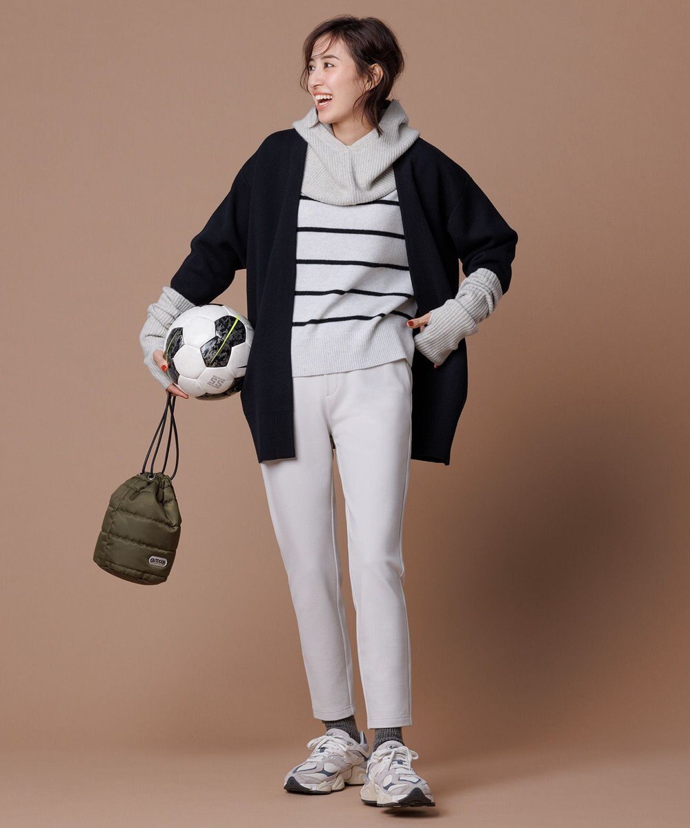 UNFILO カシミヤブレンド オフネックニット 