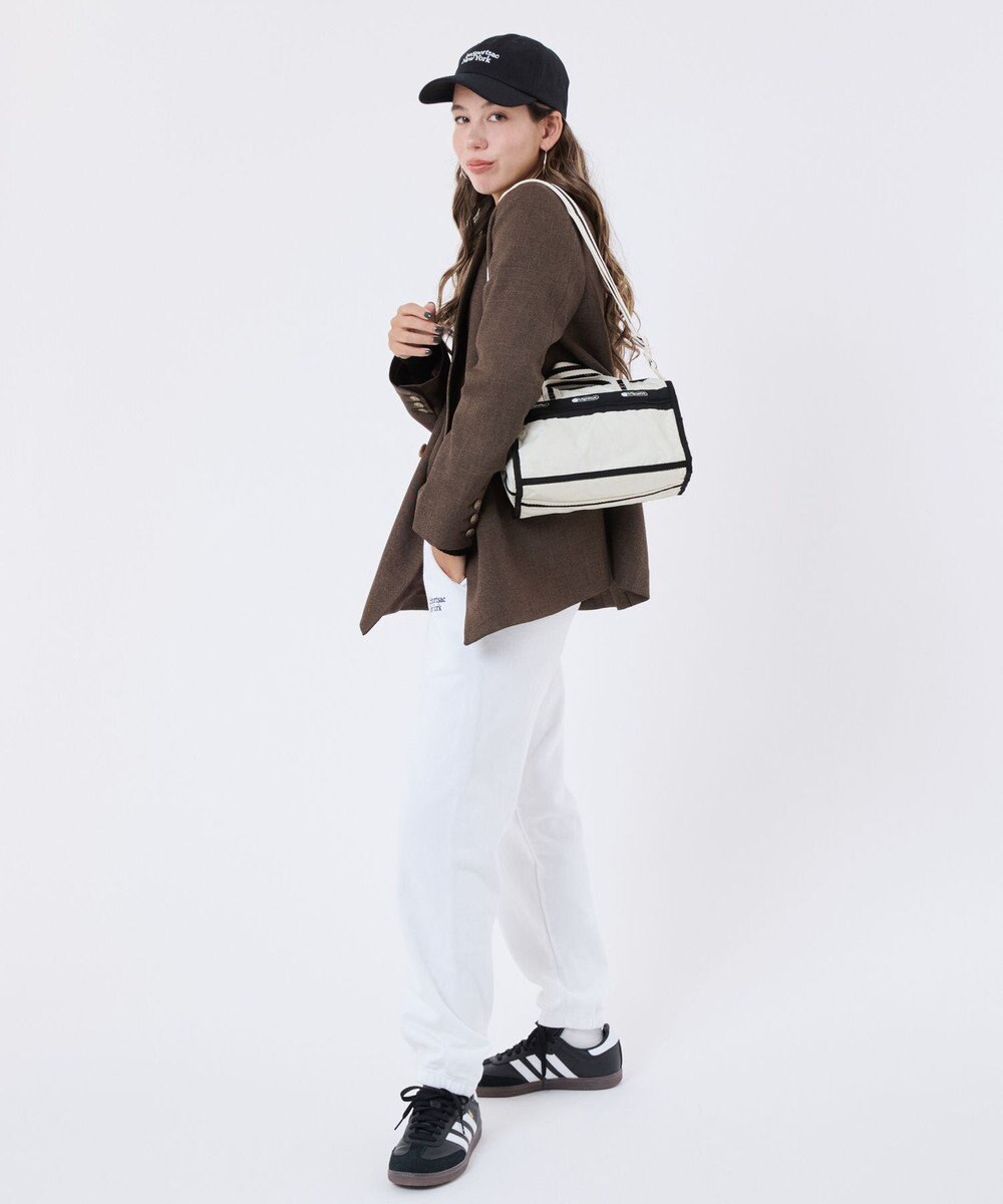 LeSportsac MINI DUFFEL CROSSBODY/スペクテイターサンドバー/ブラック 