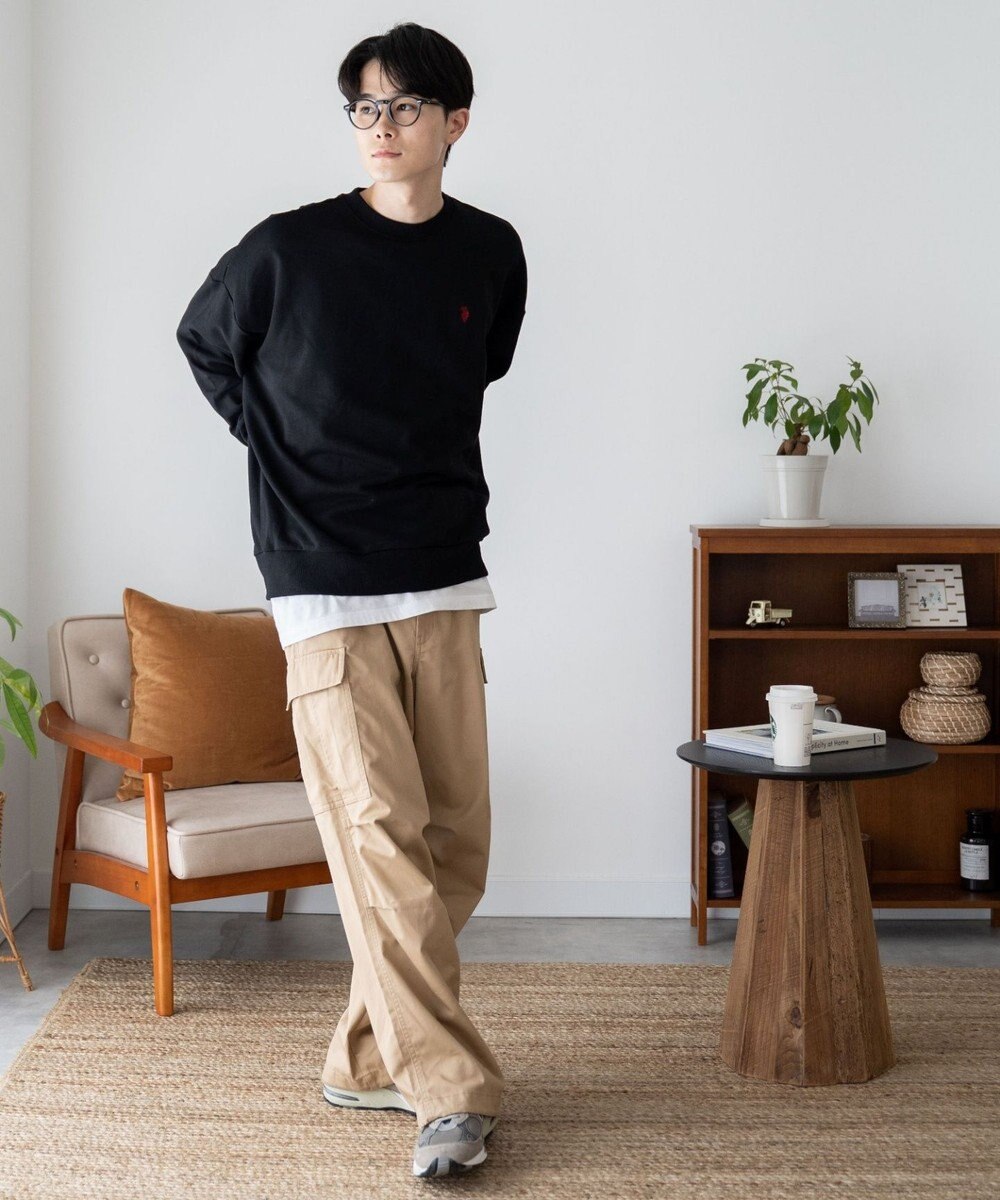 WEGO U.S. POLO ASSN.|別注ワンポイントスウェットプルオーバー 