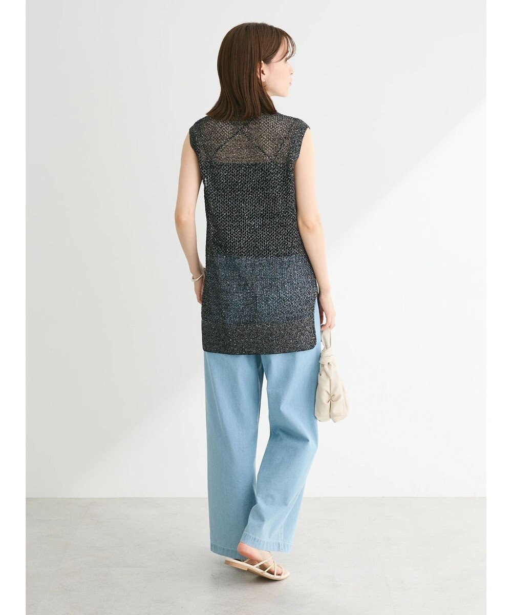 Green Parks スパンコールニットベスト 