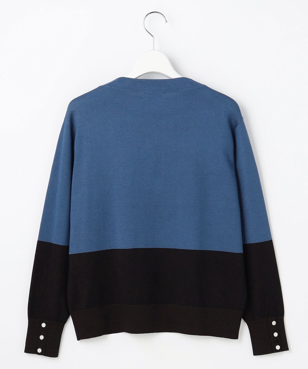 J.PRESS LADIES L Vis/Peスパーク カラーブロッキング ニット 