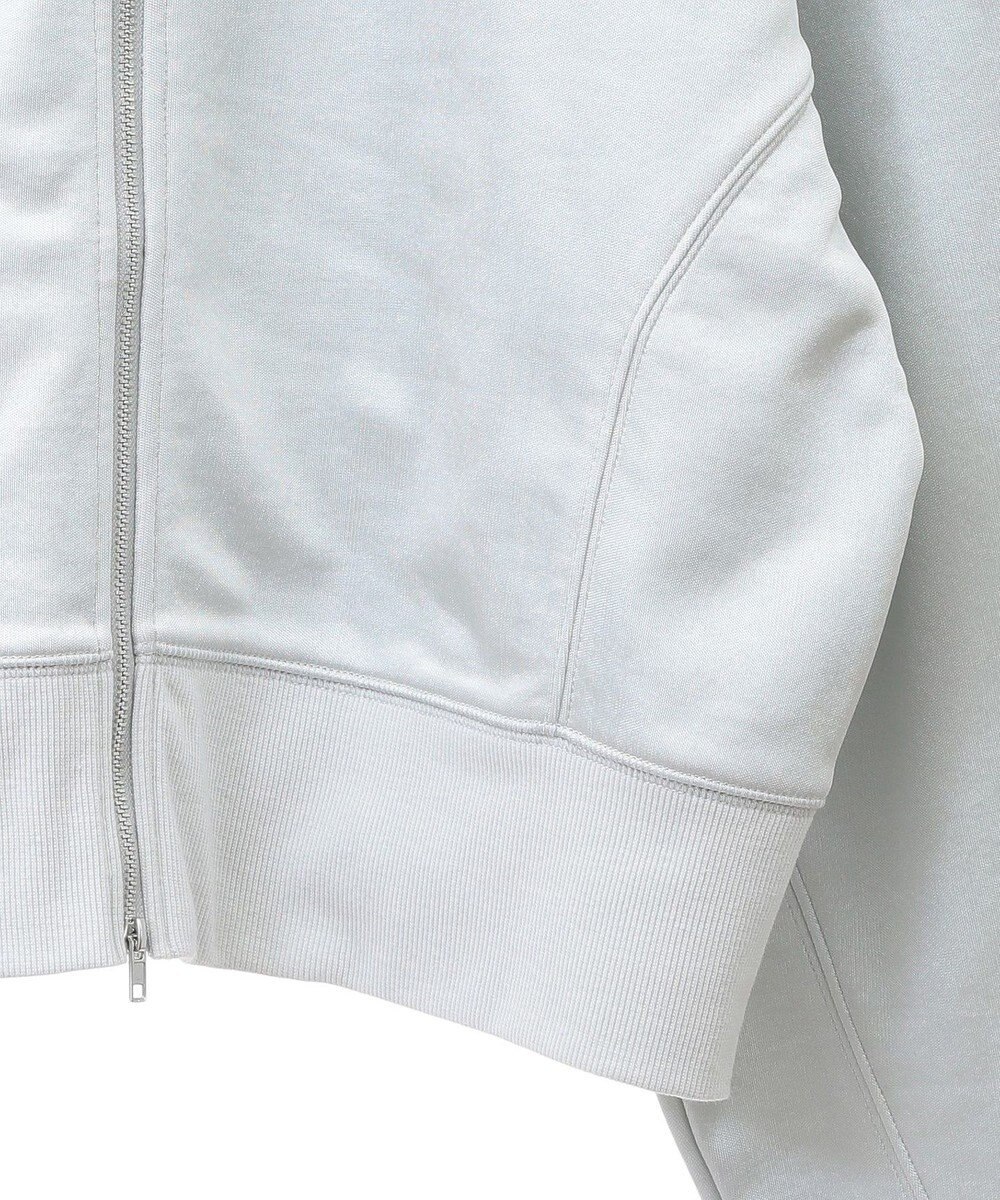 Green Parks サテンボンディングＺｉｐカーディガン 