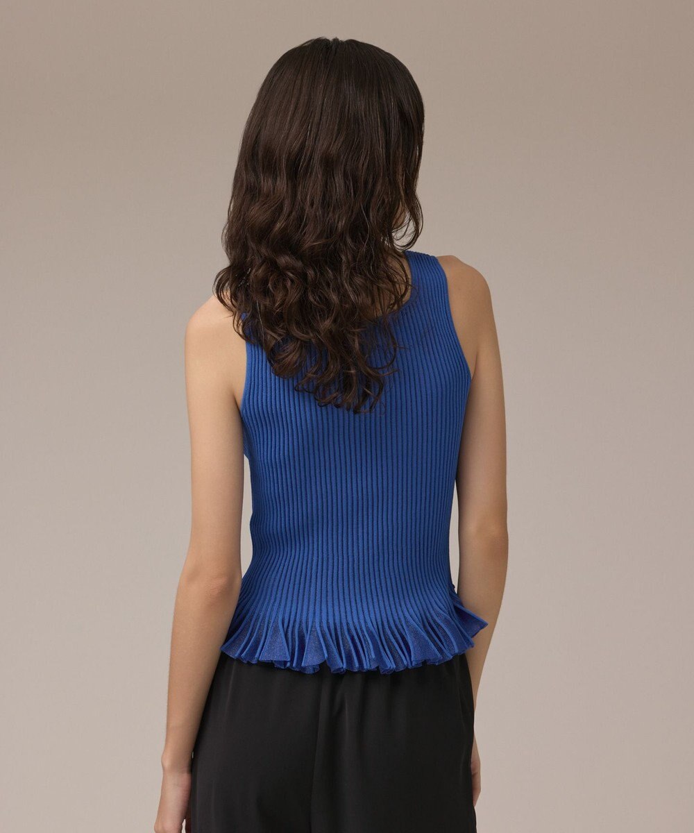 GRACE CONTINENTAL シアーフリルニットトップ 