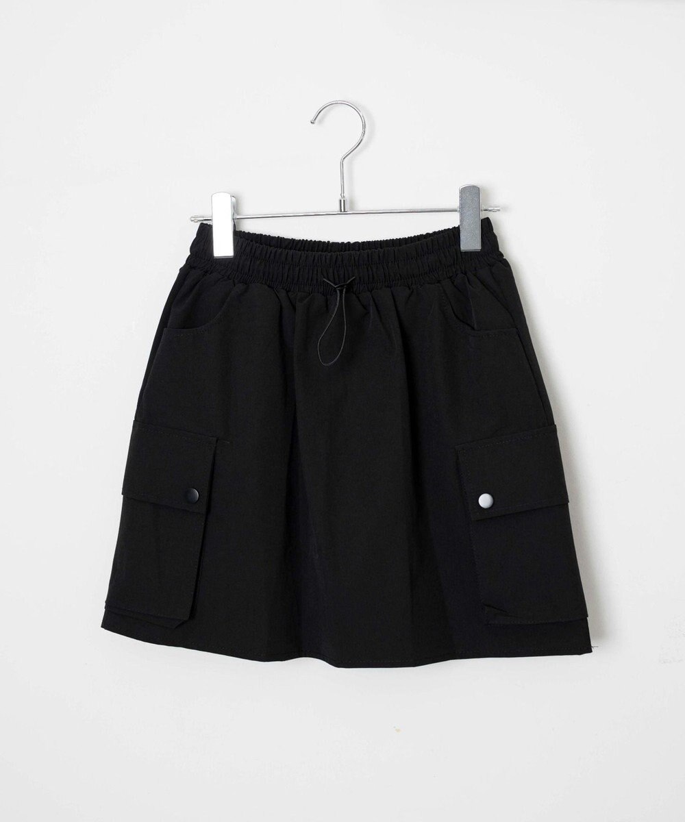 WEGO 【ウエストゴム】ナイロンカーゴミニスカート 